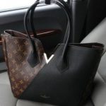 The LV Monogram Canvas Black Leather Kimono Tote Bag photo review